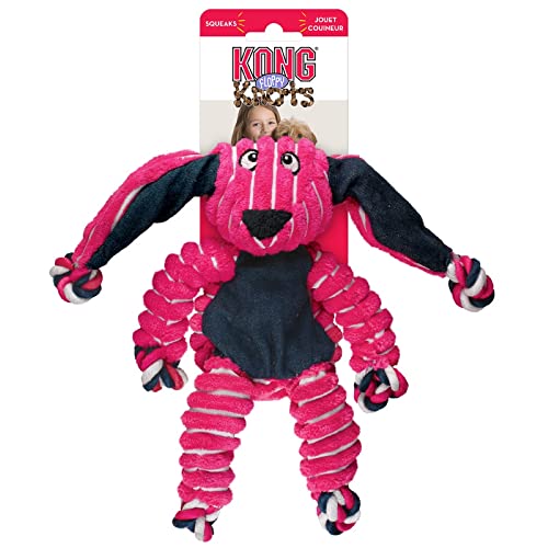 KONG Floppy Knots Knotted Rope Dog Toy Entices Play Tug Toy Satisfies Natural Instincts Dog Supplies with Floppy Design Minimal Stuffing Bunny For MediumLarge Dogs - Image 3