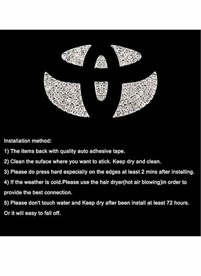 Bling Diamond Steering Wheel Logo Caps for Toyota - Sparkly Emblem Accessories for Women, DIY Crystal Car Interior Decor - pzsku/ZD28F86349A0AAAE851DFZ/45/_/1722333186/c324d2b0-dedf-48d0-a393-5caac66805ec