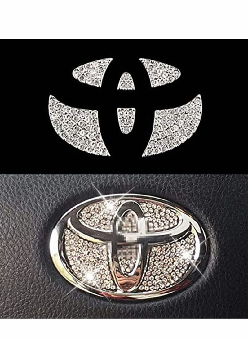 Bling Diamond Steering Wheel Logo Caps for Toyota - Sparkly Emblem Accessories for Women, DIY Crystal Car Interior Decor - pzsku/ZD28F86349A0AAAE851DFZ/45/_/1722333274/fc172cde-881f-4203-a1b8-e672f5debadb