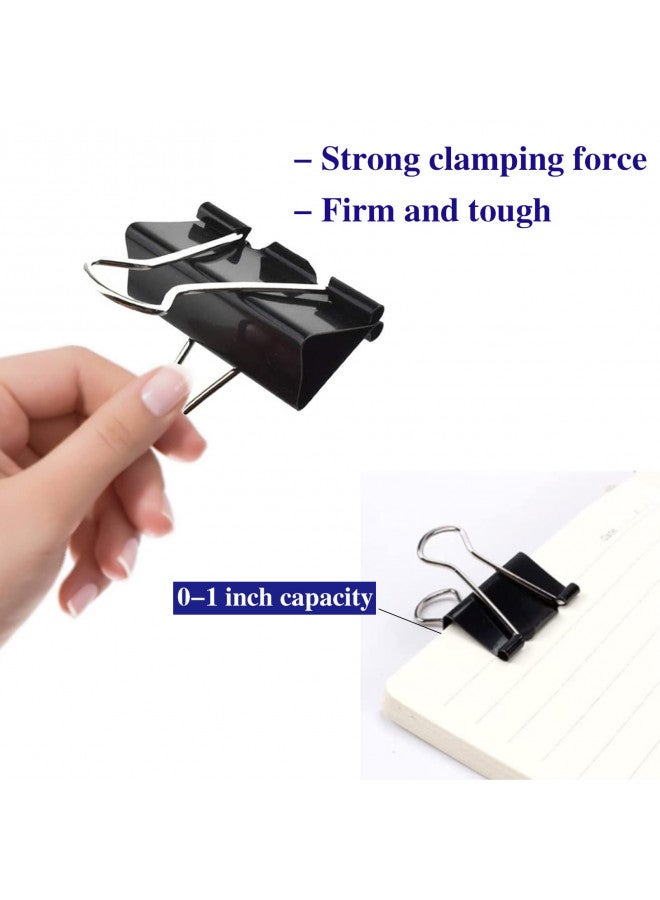 Aellabus Large Binder Clips 2 Inch (72 Pack), Extra Large Binder Clips Big Paper Clamps Giant Clips for Office and Home Supplies, Black - Image 2