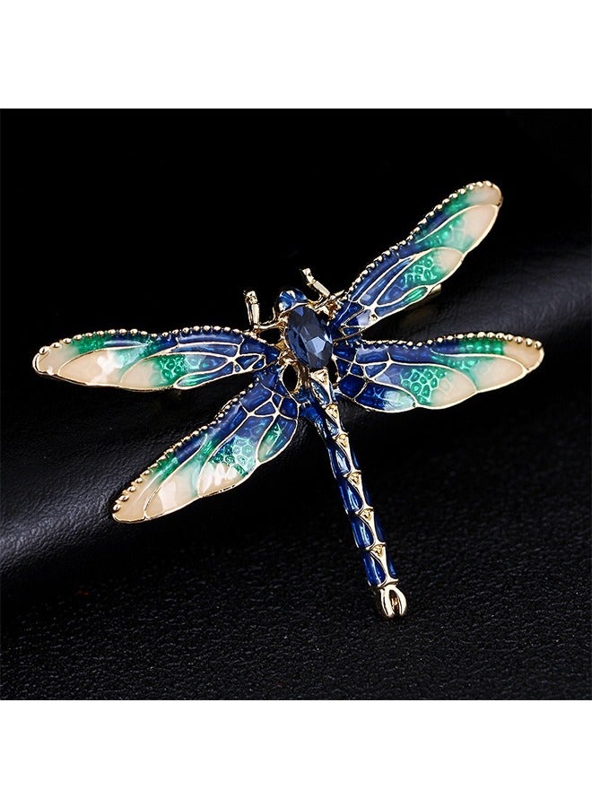 Beyond Dragonfly Brooche, Anti Rust and Anti Fading Alloy Brooch Pins, Corsage Scarf Clip Women Girls (Blue) - Image 2