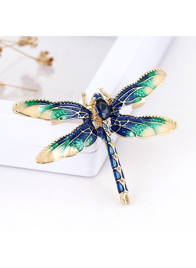 Beyond Dragonfly Brooche, Anti Rust and Anti Fading Alloy Brooch Pins, Corsage Scarf Clip Women Girls (Blue) - Image 4