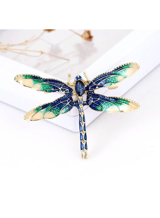 Beyond Dragonfly Brooche, Anti Rust and Anti Fading Alloy Brooch Pins, Corsage Scarf Clip Women Girls (Blue) - Image 5