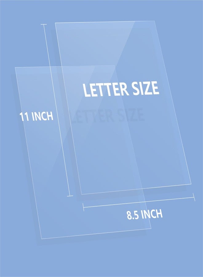 HOUYEE 100 Pack Ultra Clear Binding Presentation Covers, Clear Report Covers, Polythylene Terephthalate,8 Mil,8-1/2 x 11 Inches, Letter Size - Image 2