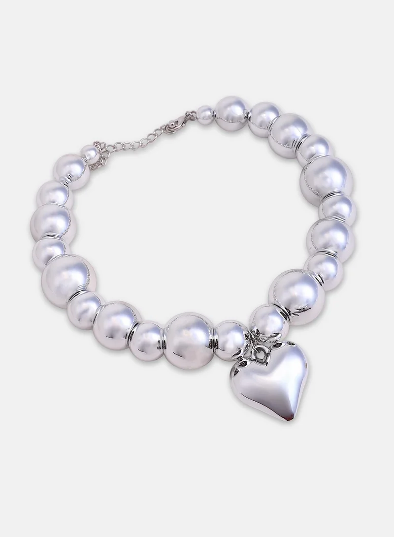Sohi  Beaded Heart Charm Bracelet for Women | Best Price UAE