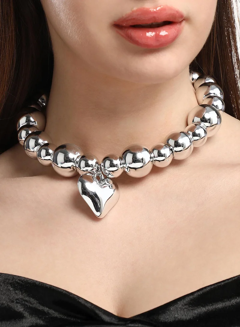 Sohi  Beaded Heart Charm Bracelet for Women | Best Price UAE