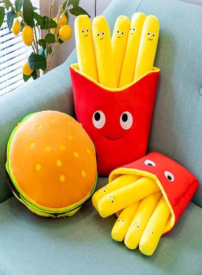 OPHRBU Hamburger Plush Pillow Funny Hamburger Bread Stuffed Pillow Soft Food Plushie Throw Pillow Stuffed Animal Toy for Kids Adults Gift Home Decor. (Hamburg, 12") - Image 4