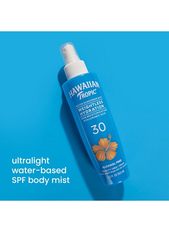 Hawaiian Tropic Hawaiian Tropic Weightless Hydration Water Mist For Body Spf 30 5.2 Oz. Hawaiian Tropic Body Spray Sunscreen Mist Spf Spray Nonaerosol Sunscreen Spray Water Based Sunscreen 5.2 Oz  - Image 3