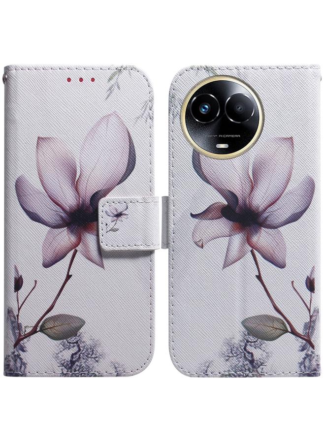 S-TOP Case For Realme 11 5G Global Coloured Drawing Flip Leather Phone Case - Image 1