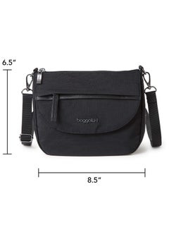 Baggallini Womens 2.0 Pocket Crossbody 2 0 With Rfid Black One Size Us  - Image 5