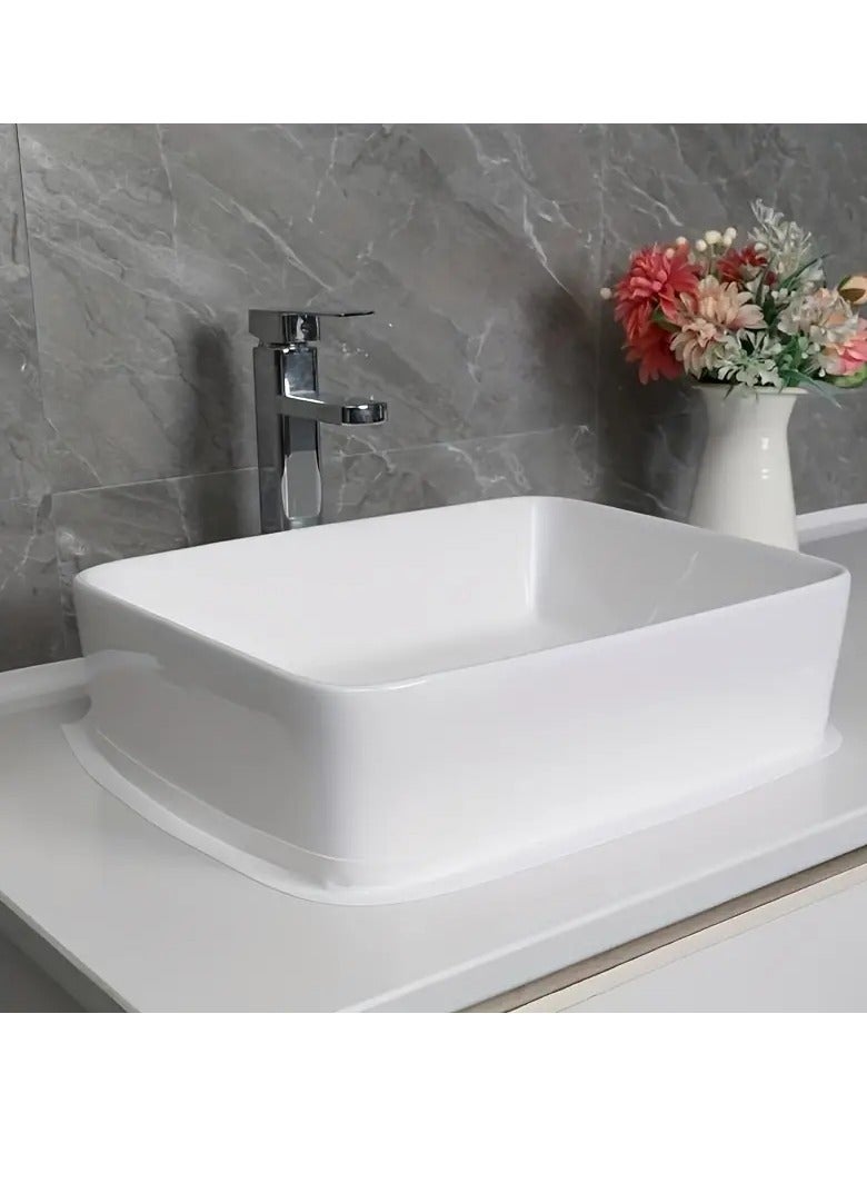 بامير شريط السد 5 متر × 3.8 سم، شريط السد المقاوم للماء بحافة بالوعة، شريط ختم ذاتي اللصق للمطبخ والحمام وحوض الاستحمام وأرضية الجدار وشريط لاصق مانع للرطوبة وشريط حماية العفن - Image 3