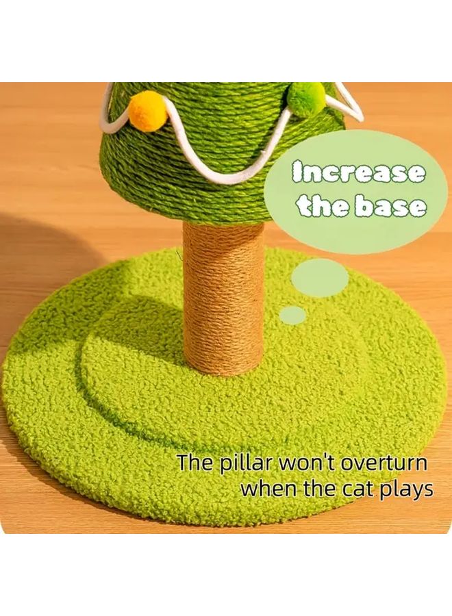 خداش شجرة عيد الميلاد للقطط مع حبل السيزال وإطار التسلق هيكل لعب داخلي تفاعلي موديل L - Image 5