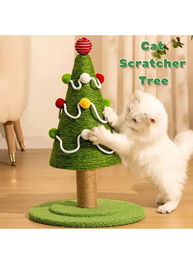 خداش شجرة عيد الميلاد للقطط مع حبل السيزال وإطار التسلق هيكل لعب داخلي تفاعلي موديل L - Image 2