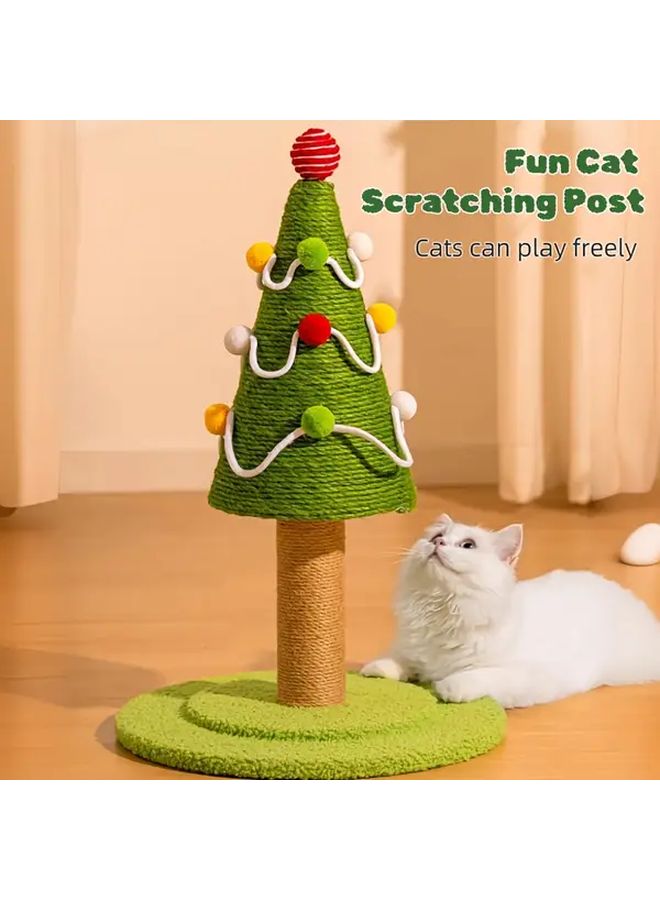 خداش شجرة عيد الميلاد للقطط مع حبل السيزال وإطار التسلق هيكل لعب داخلي تفاعلي موديل L - Image 1