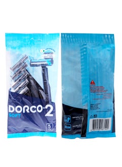 DORCO 2 Blades Soft Razors For Men 5 Pieces  - Image 5
