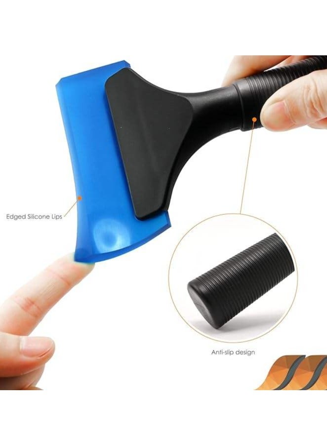 Dcloud الأزرق المطاط نافذة الزجاج الأمامي ممسحة الزجاج الأمامي لهجة 13 * 18 سم ، مع مقبض ممسحة ، ممسحة ناعمة ، مناسبة لتنظيف النوافذ ، الزجاج ، مرآة ، دش السيارات فيلم - Image 2