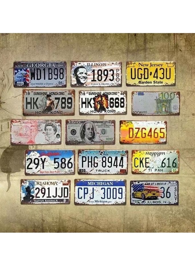 FFD Wall Decoration Metal Poster Wall Plates, Car Plate Art Poster Metal Decoration For Hom Vintage Metal Tin Sign Poster Plaque Bar Pub Club Tavern Wall Home Retro Decor - Image 3