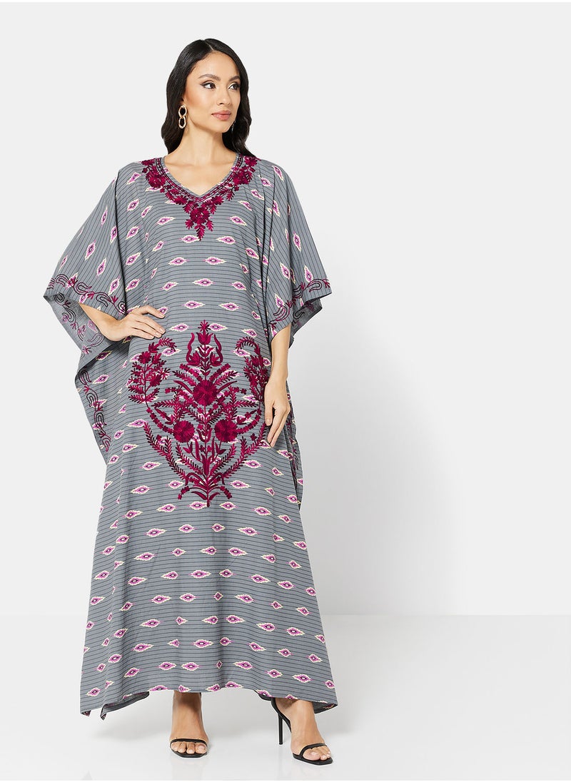 ARABIAN CLOSET EMBROIDERED KAFTAN  - Image 1