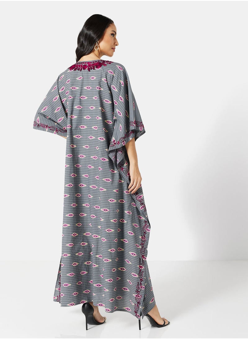 ARABIAN CLOSET EMBROIDERED KAFTAN  - Image 2