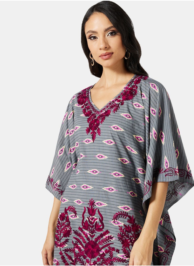 ARABIAN CLOSET EMBROIDERED KAFTAN  - Image 4