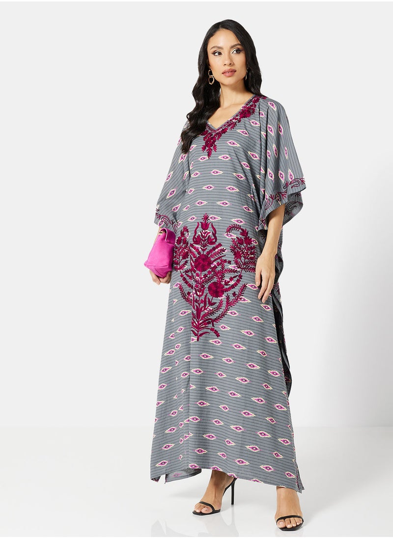 ARABIAN CLOSET EMBROIDERED KAFTAN  - Image 3