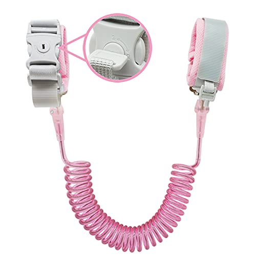Anti Lost Wrist Link 82ft Socub Breathable Toddler Leash Wrist for Child Safety Wrist Link for Kids with Key Lock Pink