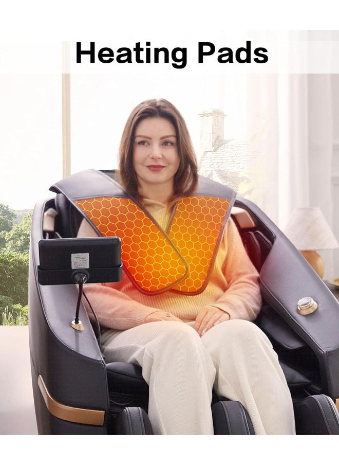 ROTAI Premium Zero-Gravity Massage Chair in Black with Magnetic Therapy for Back & Waist, 36 Full-Body Airbags, Heated Massage, Intelligent Voice Control & Bluetooth Speakers – 10-Year Warranty  - Image 3