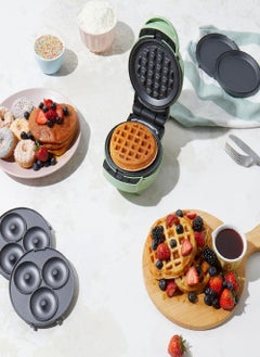 Giles & Posner Giles & Posner EK5535GSGR 3 in 1 Mini-Bites Maker - Non-Stick Cooking Plates, Doughnut, Waffle, and Pancake Maker, 3 Minute Pre-Heat time, Non-Slip Feet, Easy to Clean, Ready Indicator Lights, 400W  - Image 4
