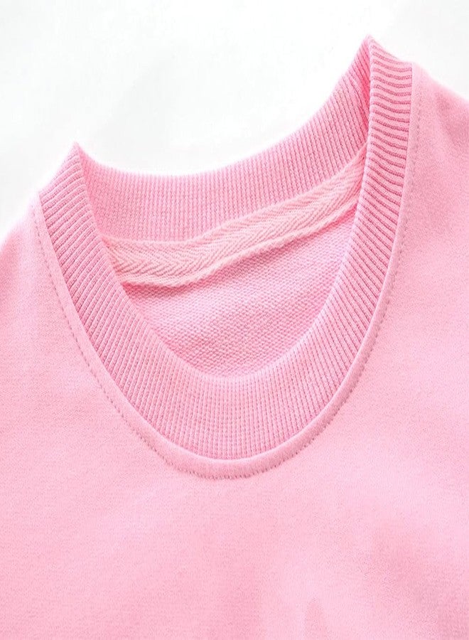 CM-Kid Girls T-shirt Valentines Tee Shirt Butterlfy Tops Love Heart Long Sleeves 7-8 Years - Image 3