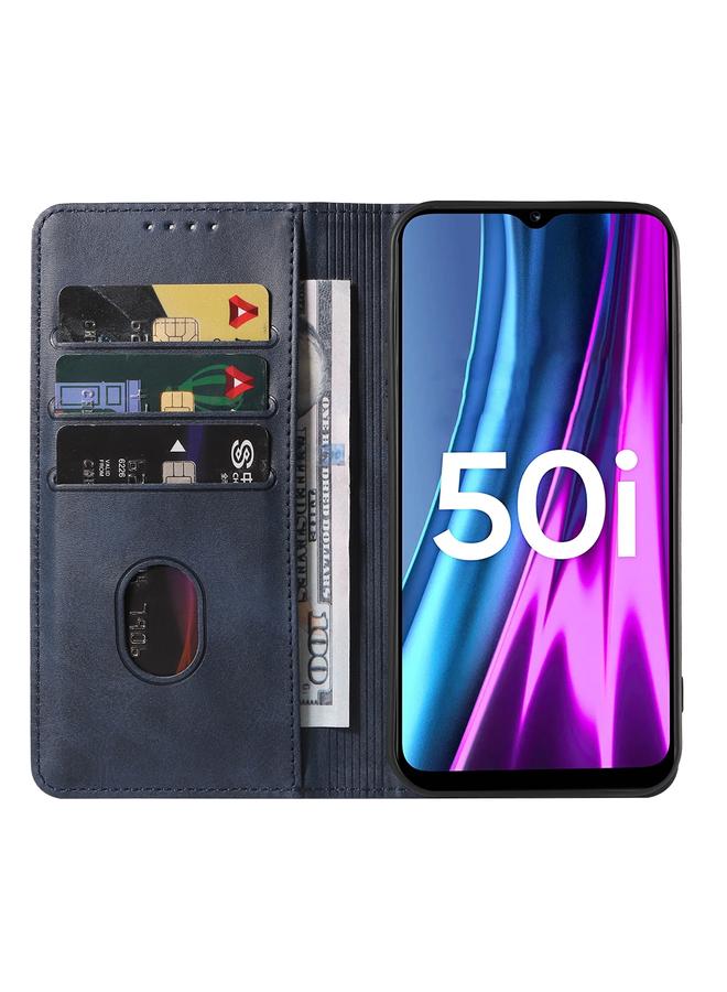 S-TOP Case For Realme Narzo 50i Magnetic Closure Leather Phone Case - Image 3