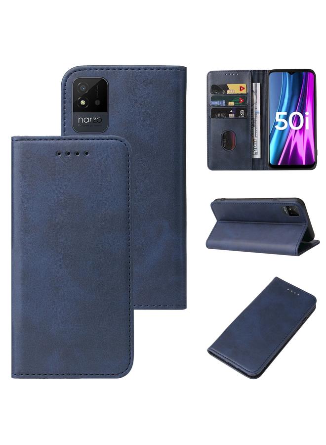 S-TOP Case For Realme Narzo 50i Magnetic Closure Leather Phone Case - Image 1