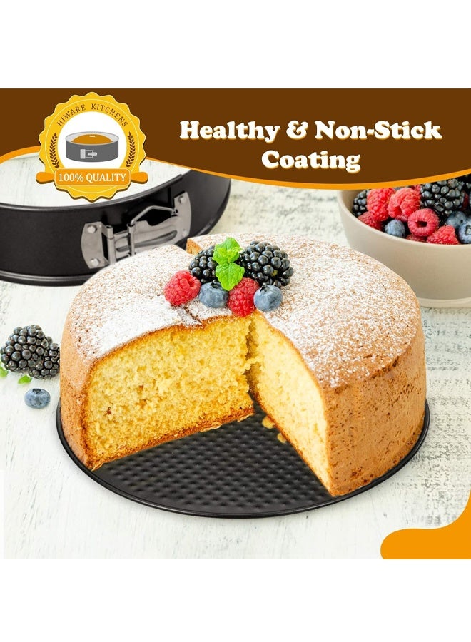 8 Inch Round Pan for Baking, 20 cm Springform Cake Tin with Loose Base, Non Stick Bake Ware Round Cake Tin for Restaurants, Home and Kitchen Baking Accessories - Image 4
