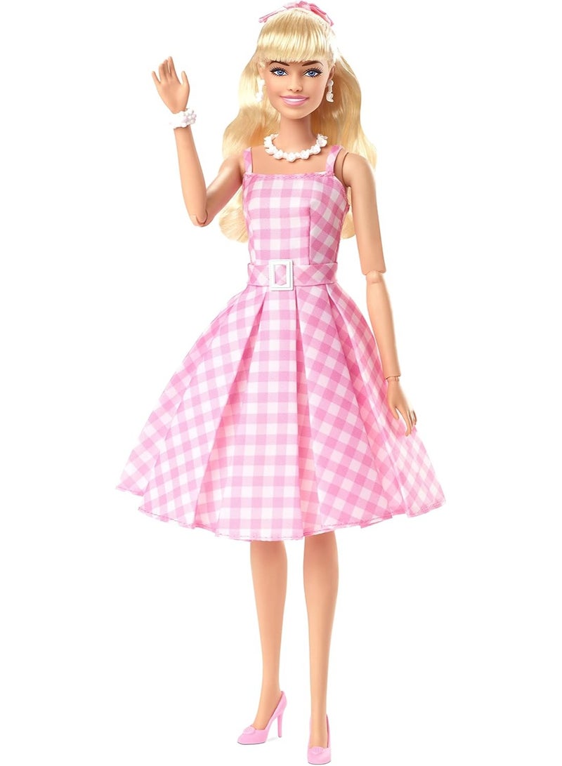 Barbie The Movie Collectible Doll, Margot Robbie as Barbie in Pink Gingham Dress - Image 3