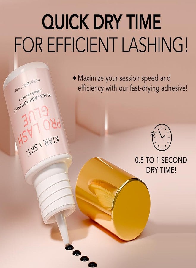 KIARA SKY Professional Lash Pro Glue | Extra Strong | 0-1s Dry Time | 8 Weeks Retention | Semi-Permanent | Maximum Hold | Black 0.17 Fl Oz - Image 2