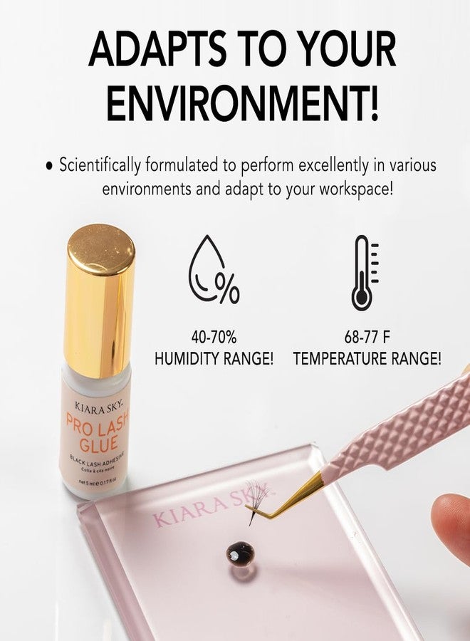KIARA SKY Professional Lash Pro Glue | Extra Strong | 0-1s Dry Time | 8 Weeks Retention | Semi-Permanent | Maximum Hold | Black 0.17 Fl Oz - Image 3