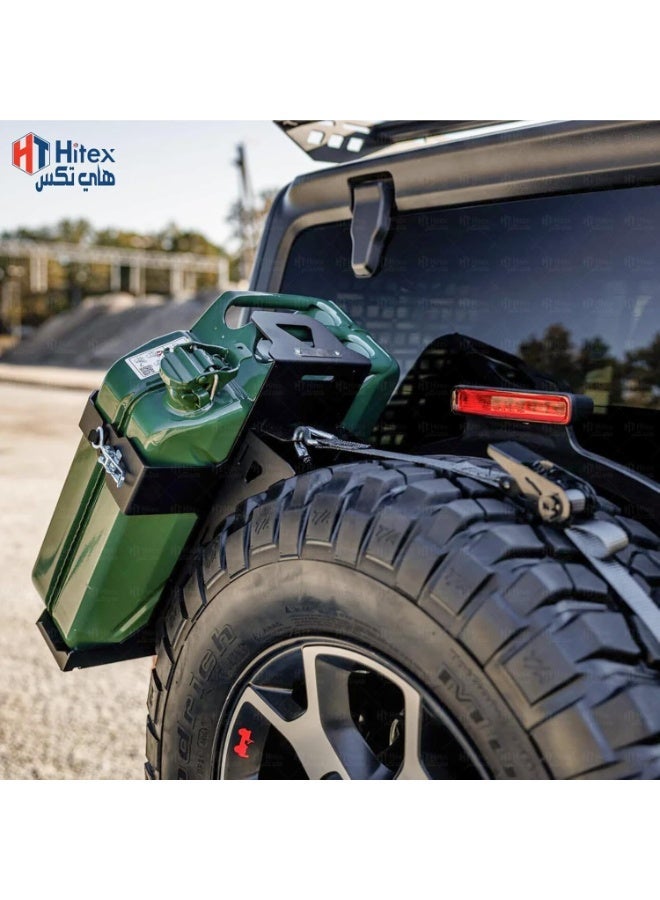 Hitex Metal Jerry Can – Fuel Storage Container for Petrol, Diesel, or Water – Steel with Flexible Metal Spout – Green – Made in Taiwan (5 L) - Image 5