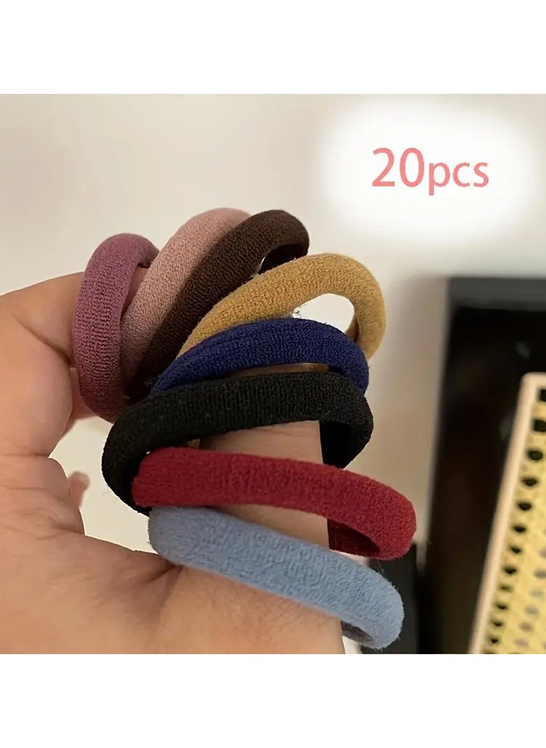 Generic - A Set Of 20 Elastic Hair Bands For All Ages With A Variety Of Colors. - Image 1