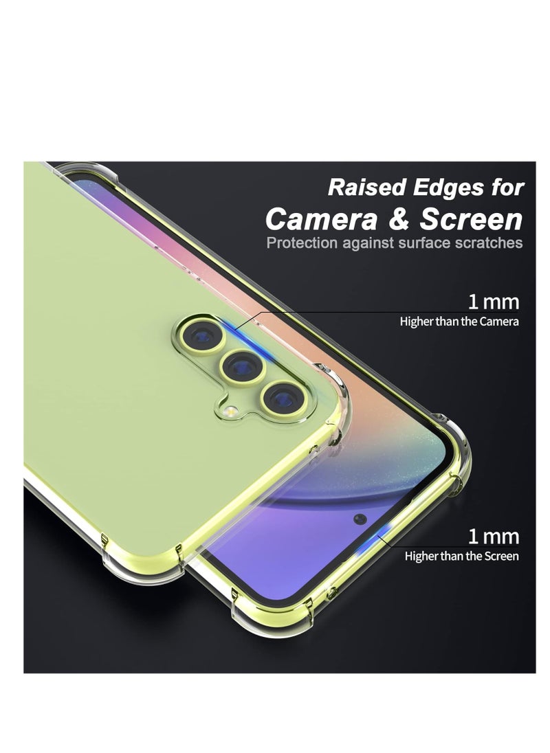 Generic - Crystal Clear Case for Samsung Galaxy A54 5G, Scratch Resistant Reinforced Corners TPU Rubber Soft Skin Silicone Protective Cover for Samsung Galaxy A54 5G 2023 - Image 1