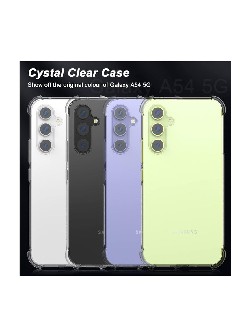 Generic - Crystal Clear Case for Samsung Galaxy A54 5G, Scratch Resistant Reinforced Corners TPU Rubber Soft Skin Silicone Protective Cover for Samsung Galaxy A54 5G 2023 - Image 1