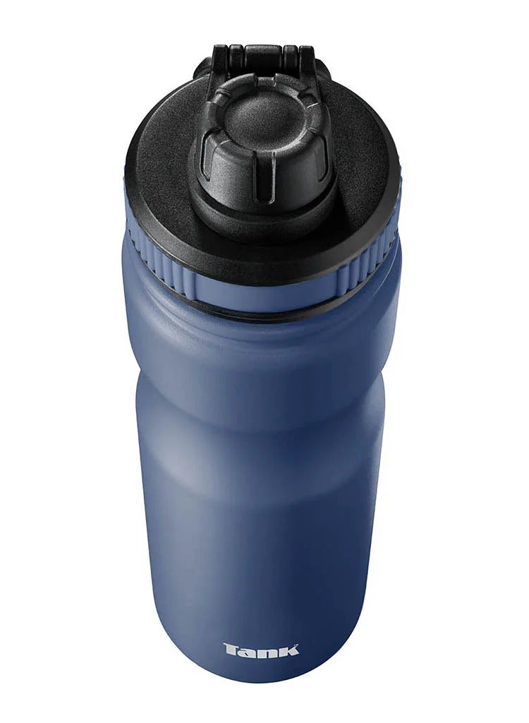 Tank Stainless Steel Water Bottle 650mL, Up to 12Hrs Cold, Navy blue