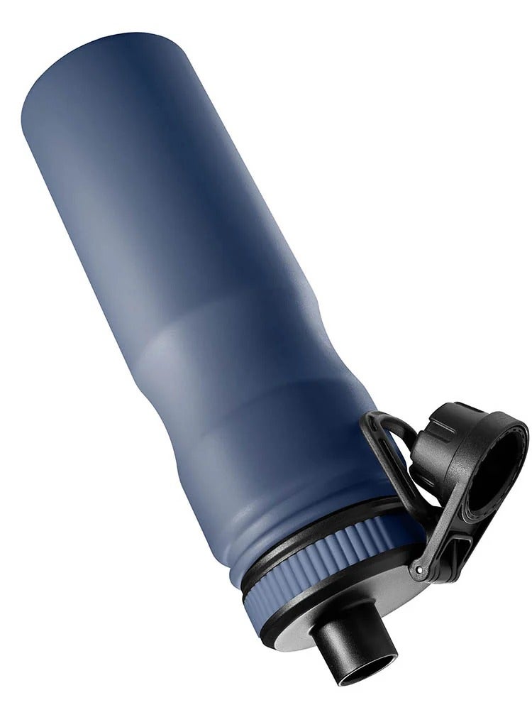 Tank Stainless Steel Water Bottle 650mL, Up to 12Hrs Cold, Navy blue