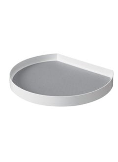 Excefore Turntable Organizer, Organizer Turntable Rack, 12.5''Non-Skid Lazy Susan Rack, for Cabinet,Refrigerator Pantry Organization Storage, Kitchen, Fridge,Countertop,Spice Rack Semicircle  - Image 1