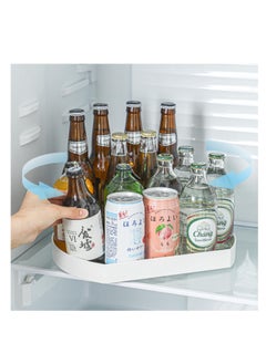 Excefore Turntable Organizer, Organizer Turntable Rack, 12.5''Non-Skid Lazy Susan Rack, for Cabinet,Refrigerator Pantry Organization Storage, Kitchen, Fridge,Countertop,Spice Rack Semicircle  - Image 3