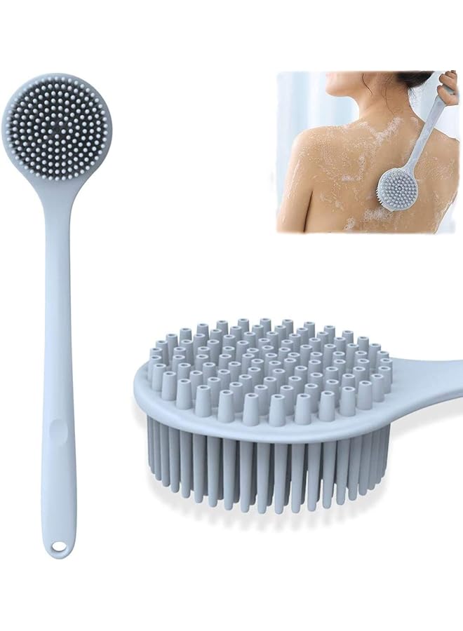 Bingcute Foot Scrubber And Body Brush Set No Plastic Smell Feet Scrubber Back Brush Wet And Dry Brush Body Exfoliator And Cellulite Massager Skin Care And Foot Care Shower Accessories - Image 1