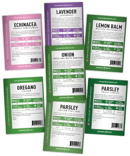 Gardeners Basics 35 Medicinal & Culinary Herb Seeds Variety Pack – Heirloom Non-GMO Garden Kit for Indoor, Outdoor, or Greenhouse Growing – Apothecary, Tea & Cooking Herbs – Premium Gift for Gardeners & Homesteaders - Image 5