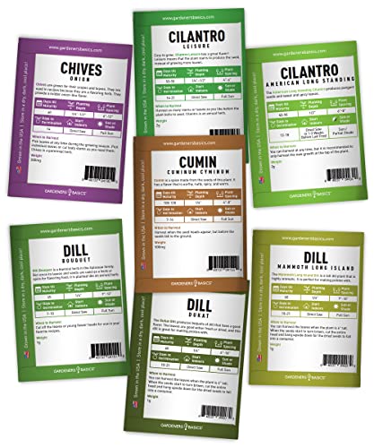 Gardeners Basics 35 Medicinal & Culinary Herb Seeds Variety Pack – Heirloom Non-GMO Garden Kit for Indoor, Outdoor, or Greenhouse Growing – Apothecary, Tea & Cooking Herbs – Premium Gift for Gardeners & Homesteaders - Image 4