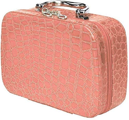 SEASPIRIT Makeup Box by Seaspirit Cosmetic Box Makeup Storage Bag Toiletry Box Organizer with Magnifying Compact Makeup Mirror MultiColour - Image 5