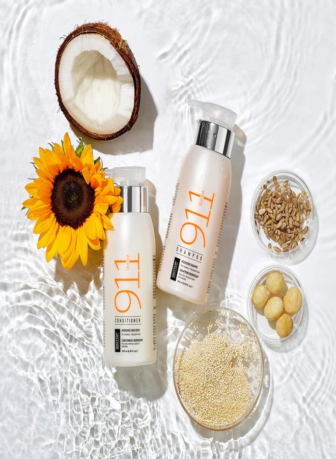Biotop Professional 911 Quinoa Nourishing & Hydrating Duo - 911 Quinoa Shampoo (16.9 oz) & 911 Conditioner (16.9 oz) for Dry, Damaged Hair - Formula with Quinoa, Argan & Macadamia Oil (2 Piece Kit) - Image 4
