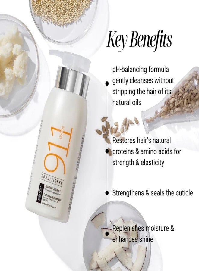 Biotop Professional 911 Quinoa Nourishing & Hydrating Duo - 911 Quinoa Shampoo (16.9 oz) & 911 Conditioner (16.9 oz) for Dry, Damaged Hair - Formula with Quinoa, Argan & Macadamia Oil (2 Piece Kit) - Image 3