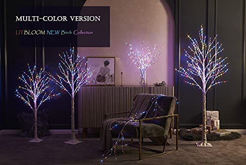 LITBLOOM Lighted Birch Branches Battery Operated with 8 Functions 30IN 100 Multi Color and Warm White Lights for Christmas Holiday Party Decoration Indoor Outdoor - Image 4